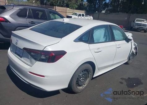 2025 Honda Civic Lx from USA, damaged, VIN 2HGFE2F27SH601924